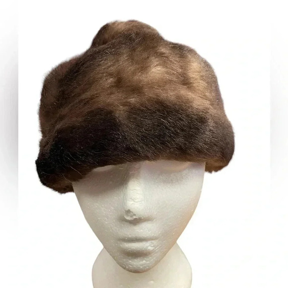 Colette Et Fany Paris Vintage Faux Fur Hat Size 14 - Picture 5 of 8